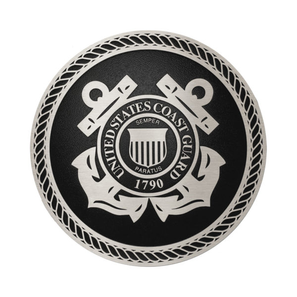 Coast Guard Aluminum & Bronze Military Seal Plaques and Emblems for sale online