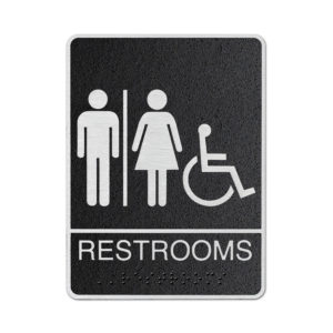 Restroom Signs (Metal)