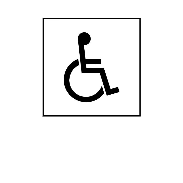 Handicap Sign Frame Handicap Accessible (Symbol) - Epic Signs