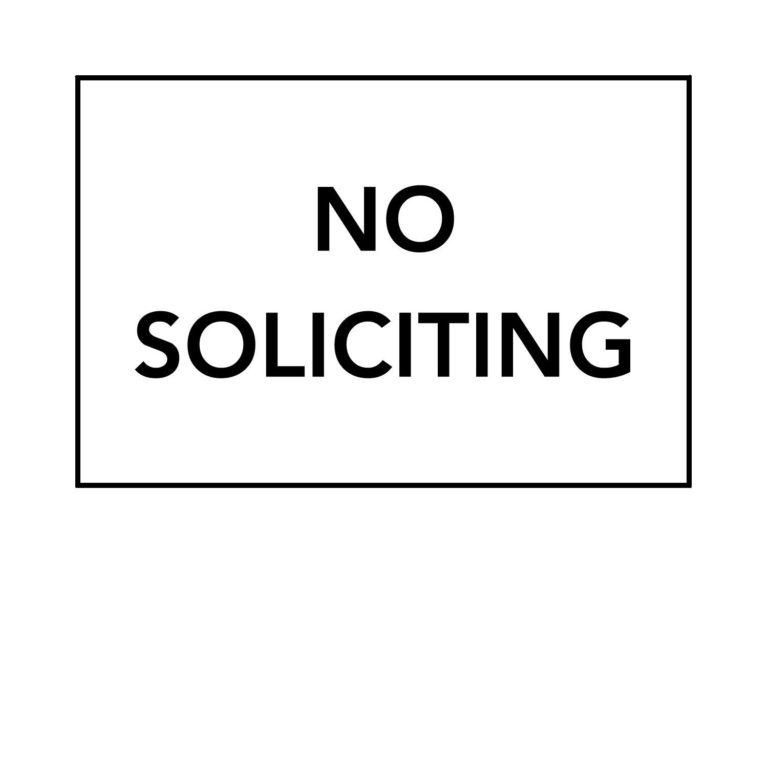 No Soliciting Epic Signs