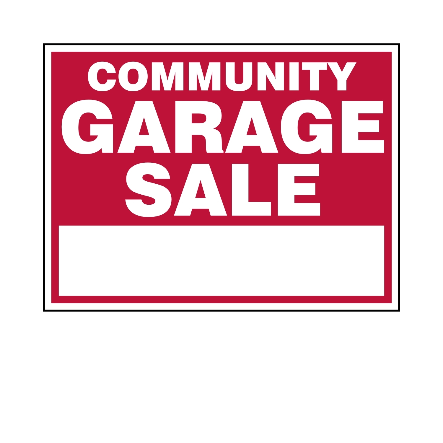 Community Garage Sale Epic Signs