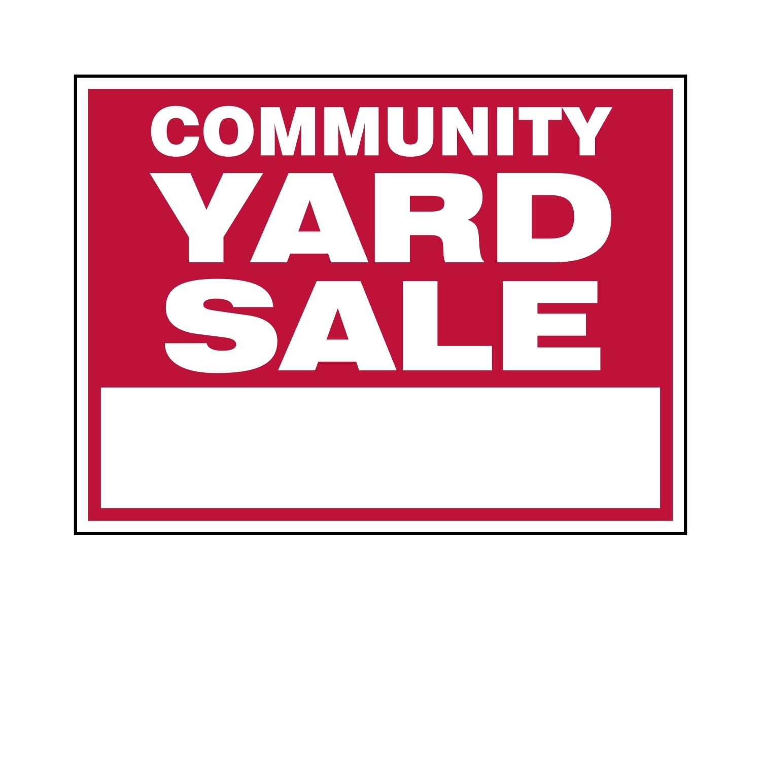 Community Yard Sale - Epic Signs