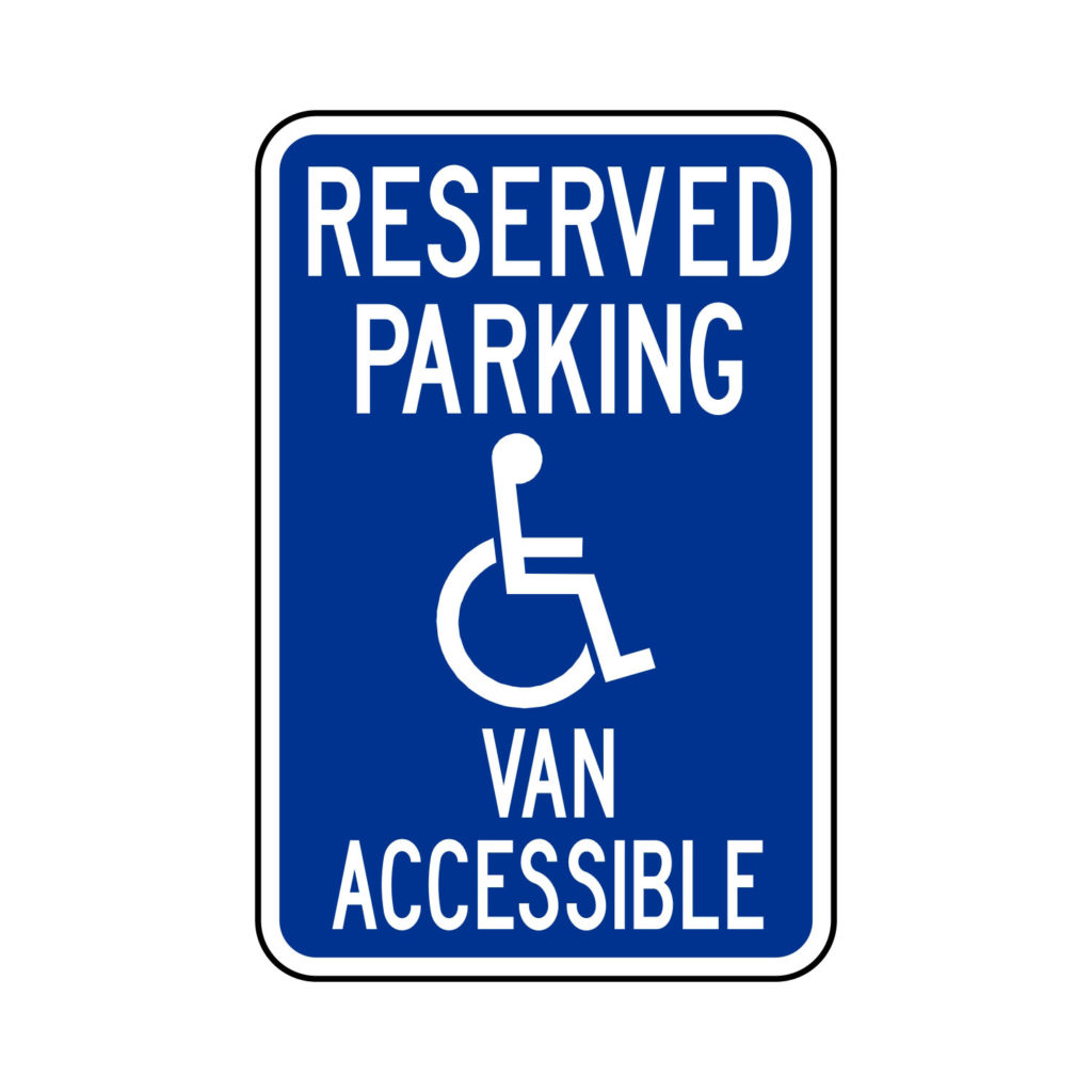 Reserved Parking Van Accessible Sign (w/handicap symbol) - Epic Signs