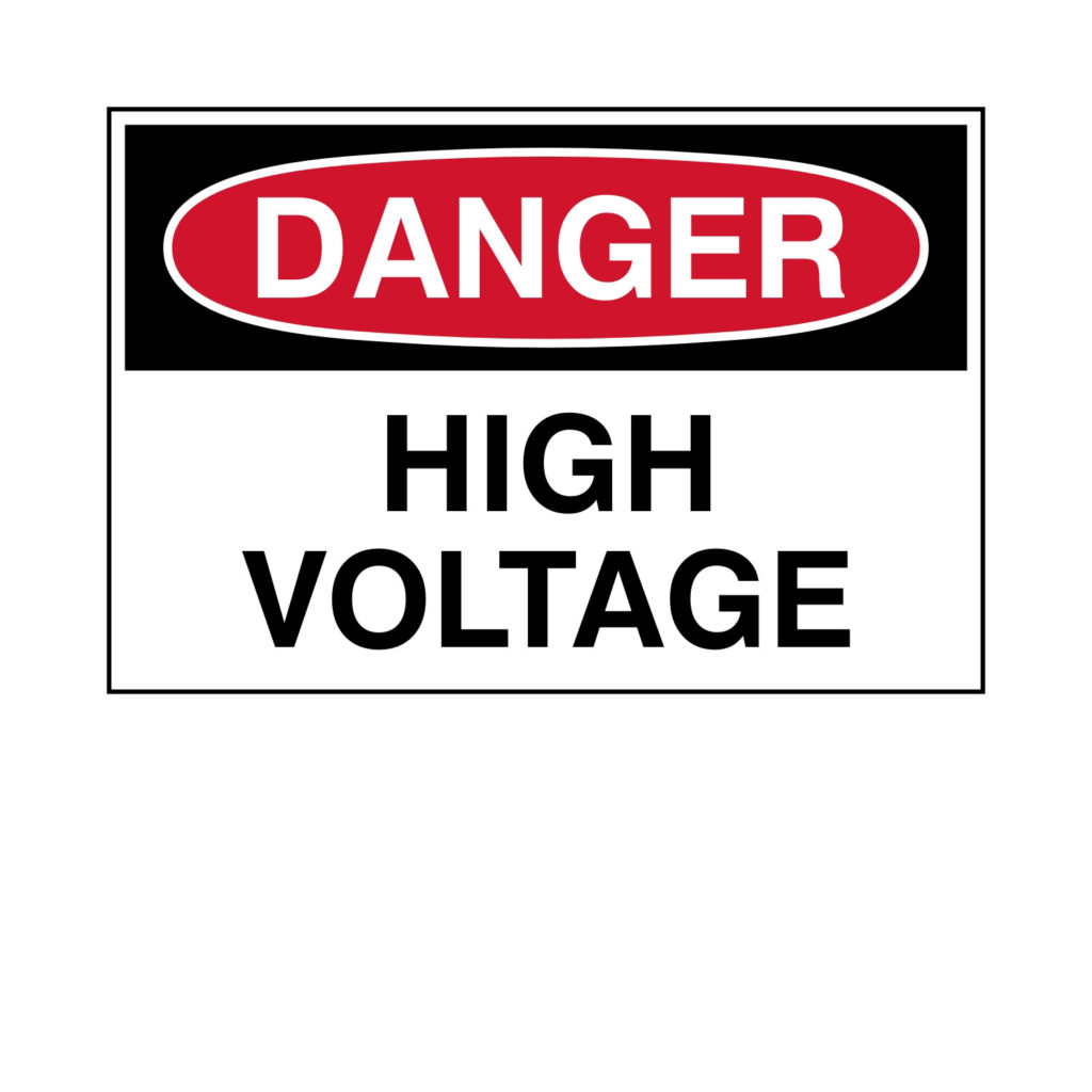 Danger - High Voltage Label - Epic Signs